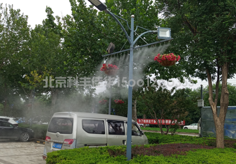 內(nèi)蒙古烏海市燈桿噴霧降塵系統(tǒng)